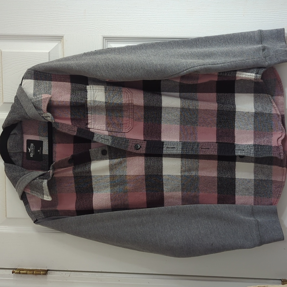 Hollister hoodie flannel